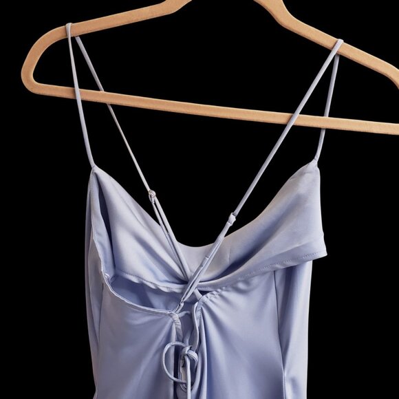 ASTR the Label Gaia Dress in Denim Blue Slip Midi Large NWT - Picture 6 of 12